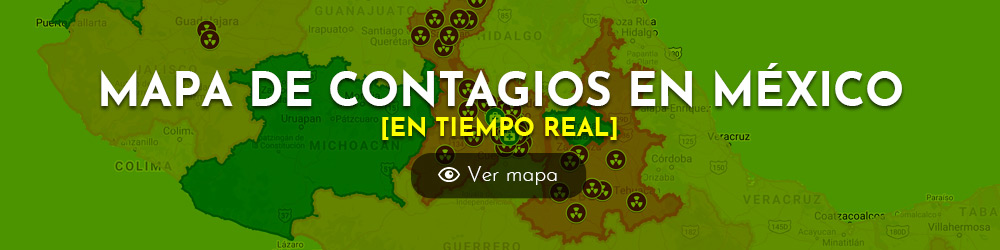 Mapa de contagios en México